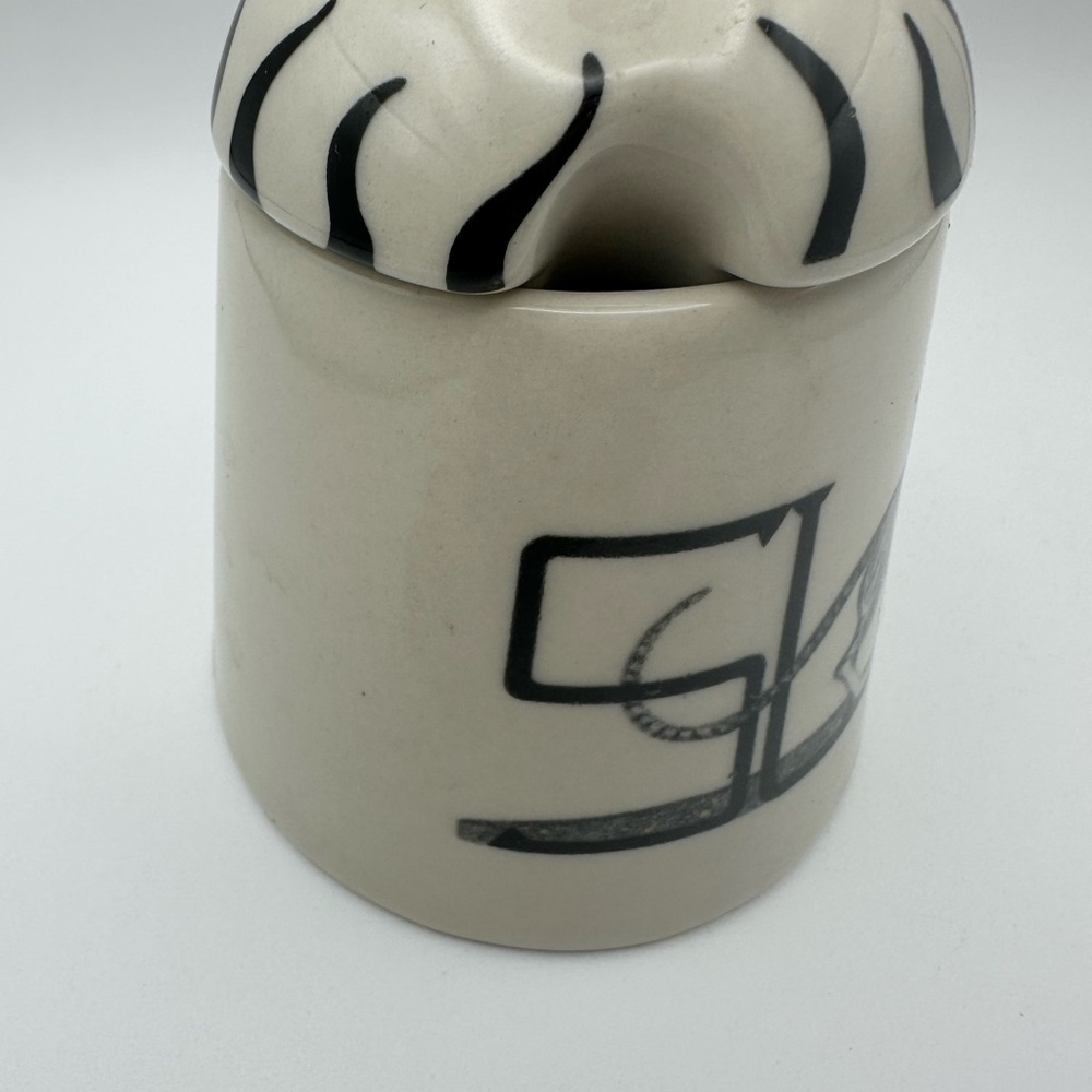 Anthropologie Zebra Ceramic Sugar Jar - Picture 6 of 15